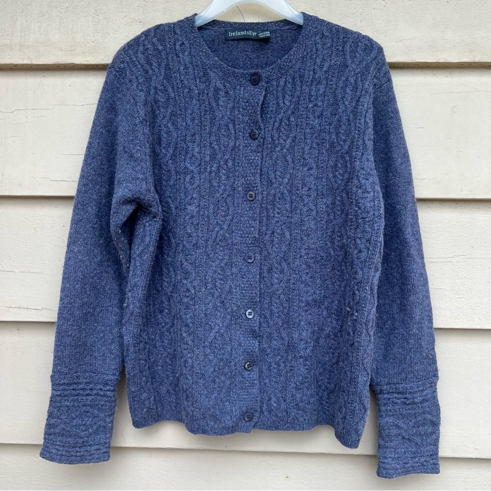 Women's Blue Cardigan Sweater